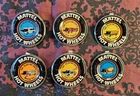 Lot of 6 Vintage 1969 Hot Wheels Redline Heavyweights Series Metal Badges