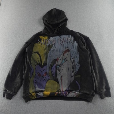 Vintage Rush Hoodie XL (26X27) Adult Tshirt Super Baby Jumbo Print in Black