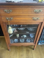 Display Cabinet with Glass Door, Drawers And Shelving.60 cm width x 35 deep