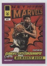 2021 Panini Donruss Net Marvels Press Proof Purple Giannis Antetokounmpo #9 00zd