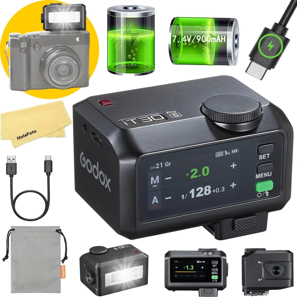 Godox iT30 Pro S Kamerablitz für Sony Kamerablitz Speedlite Speedlight Light