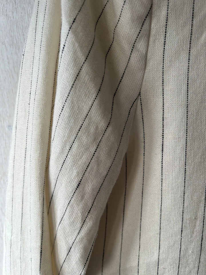 Women’s Linen Stripe Blazer Cream Black Size 16 By Millie Mackintosh BNWT (C)  - Image 2 of 4