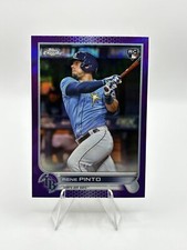 Rene Pinto Rookie 2022 Topps Chrome Update Purple Refractor #USC139 Rays RC