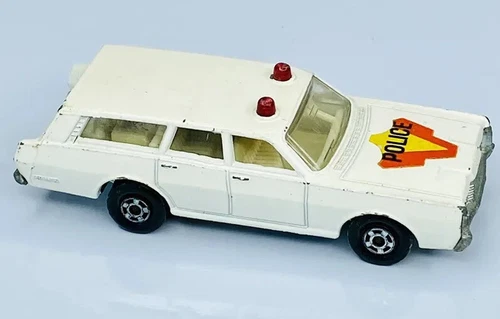 Vintage Matchbox Lesney No 55 Mercury Police Car Station Wagon Superfast