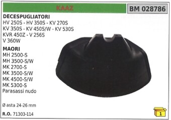 Protezione Parasassi KAAZ HV250S e MAORI MH2500-S Ø 24-26mm | Sicurezza
