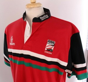 red and black rugby jersey
