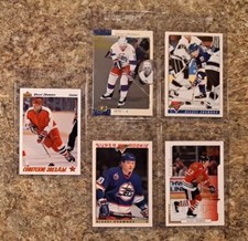 (5) Alexei Zhamnov 1991-92 Upper Deck Rookie Card RC 1993-94 Topps USSR. rookie card picture