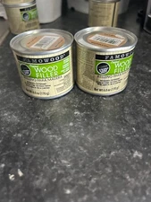 New 2-pack lot Famowood original Pine Wood Hole Crack Filler 6 oz (dented can)
