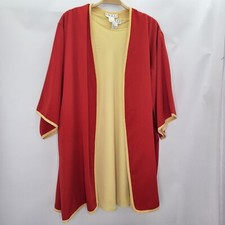 Pre - Owned Vtintage Josie By Natori Women Size M Red/ Yellow Dress LIngerie Set