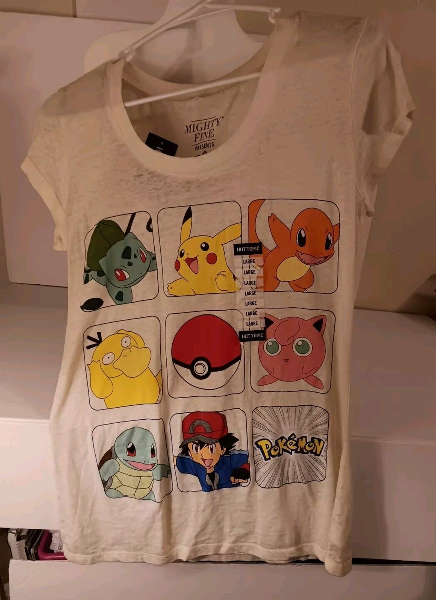 PoKéMoN Pikachu & Characters Juniors L HOT TOPIC T-shirt | eBay
