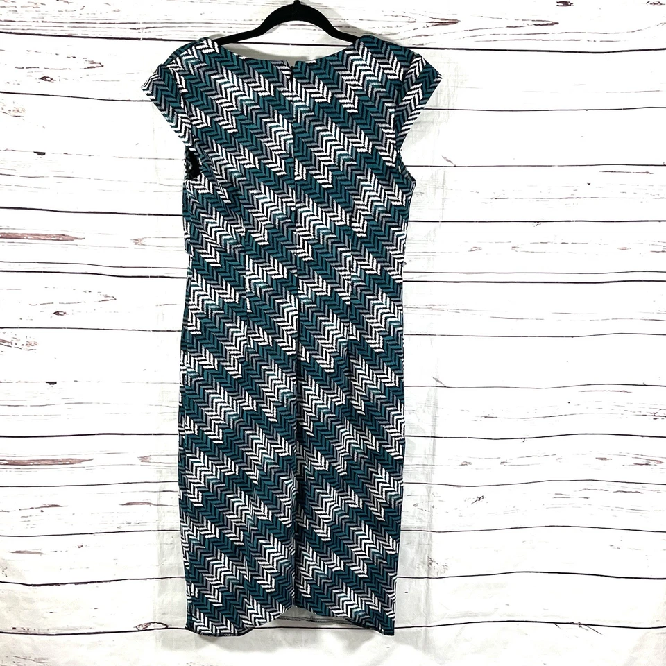 Vestido Casa Blanca Mercado Negro Talla 10 Azul/Negro Funda Sin Mangas Foto 4 de 4