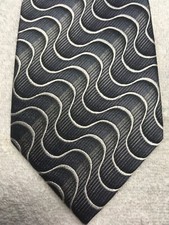 VERSINI MENS TIE SHADES OF GRAY WITH WHITE 4 ...