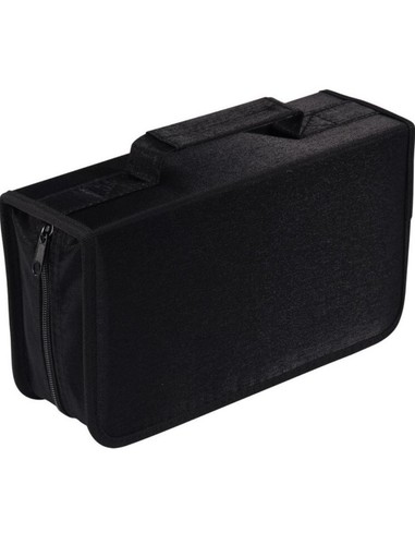 128 Capacity CD/DVD case Wallet, Storage,Holder,Booklet by Rekukos（Black) - Afbeelding 1 van 6