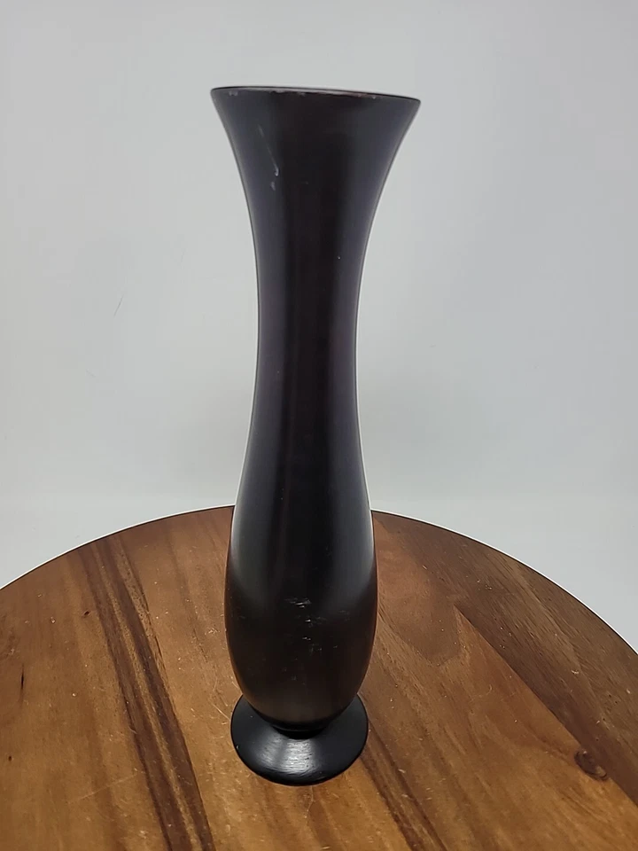 Jarrón de mango pintado con harina de orquídea Foto 3 de 4