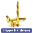 Solid Brass Slotted Countersunk Wood Screws DIN97 All Gauges Sizes 3,4,6,8,10,12