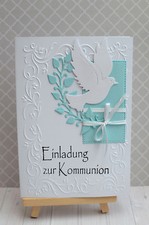 3D Einladungskarten Konfirmation Kommunion Taufe  Dankeskarte  Gastgeschenk