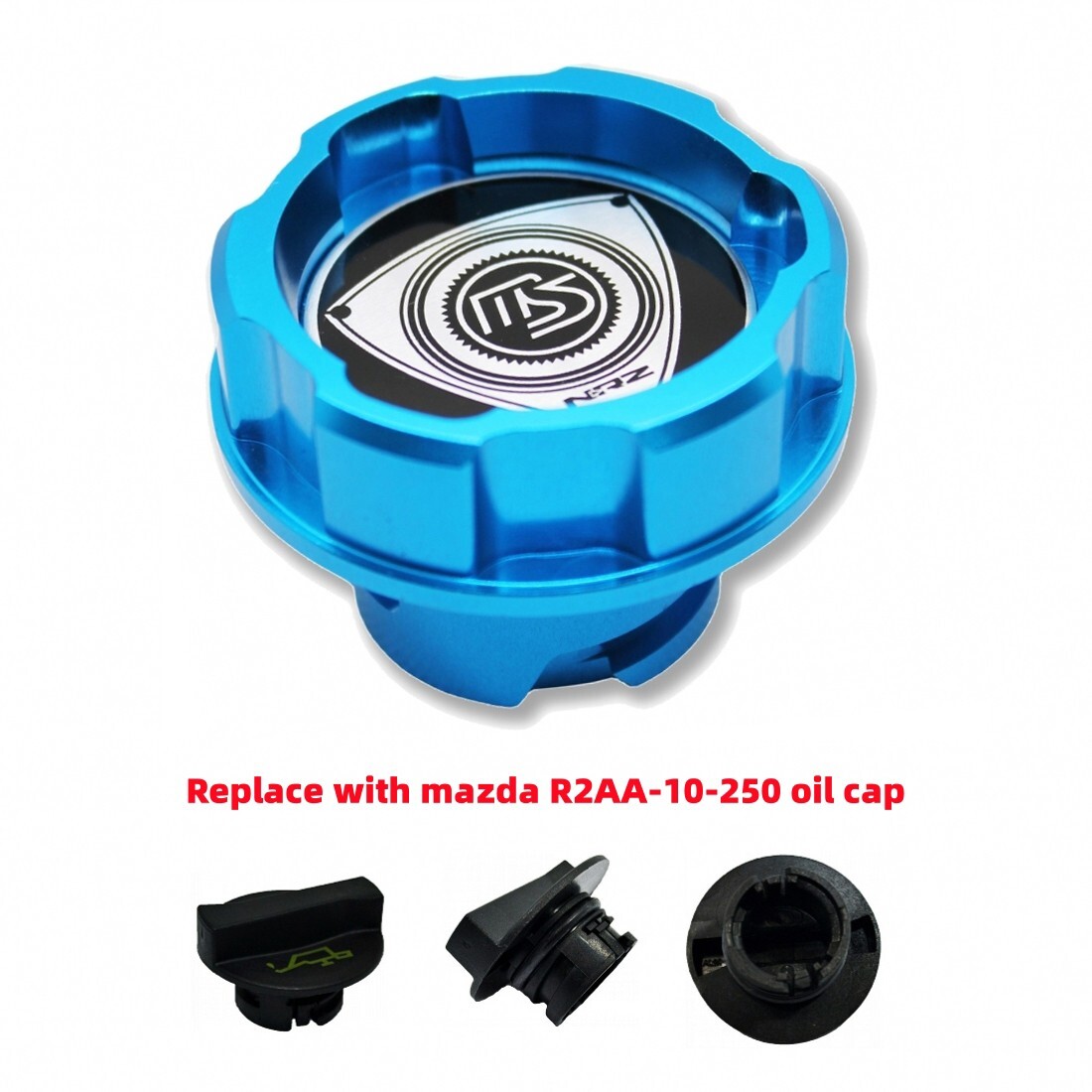 Blue Aluminum ENGINE Oil Cap For Mazda 2 3 5 6 WAGON MIATA MX-5 CX-3 CX ...