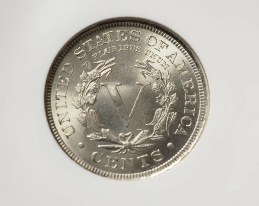 :1904 5C KEY DATE LIBERTY HEAD NICKEL LUSTROUS NGC MS 65 LOW POP HIGHEST GRADES - Image 2 of 2