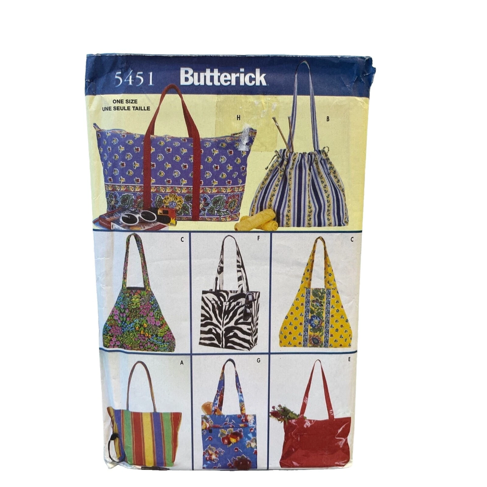 Patrones de Costura Butterick Bolso