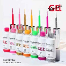 A Nail Art Gel Polish Liner (8ml each) UV/LED...