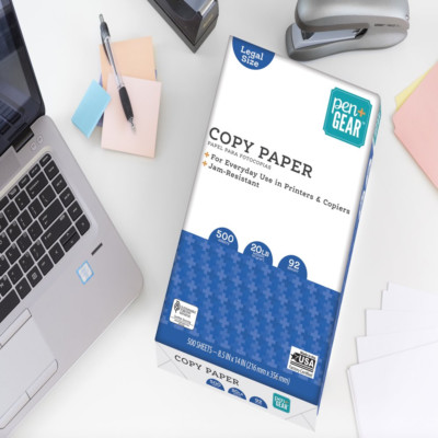 Copy & Printing Paper Jam-Resistan 8.5'' X 14'', 92 Bright, 1 Ream (500 Sheets)
