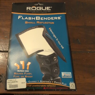 Rogue Small FlashBender Bendable Bounce Panel ~8-3/4'' x 4-1/2'' with snap straps