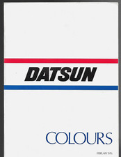Nissan Datsun Colour & Trim 1976 UK Market Foldout Brochure 260Z 260C 240K 120Y