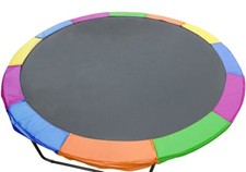 Trampoline 12ft Replacement Outdoor Round Spring Pad Cover Rainbow Pads Covers