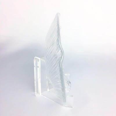 Mid-Century Pukeberg Glass Scallop Clam Shell Dish Eva Englund