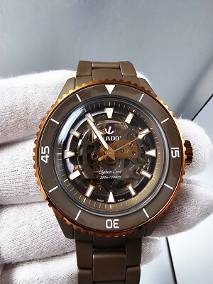 Rado Captain Cook 43mm Olive Green High-Tech Ceramic Skeleton