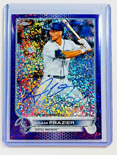 2022 Topps Chrome Autographs Purple Speckle Refractor Adam Frazier /299