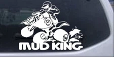Mud King 4 Wheeler Car or Truck Window Laptop Decal Sticker
