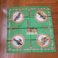 Venice Italy Square Souvenir Scarf 31" 100 acetate Made In Italy