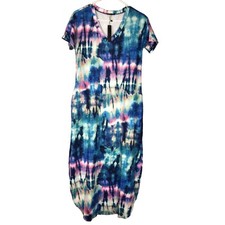 Arolina Classic & Comfy Cute Slit Side Dress with Sides Pockets Size Small New