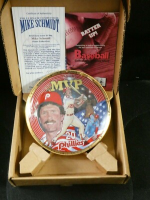 MIKE SCHMIDT PLATE 6 1/2 '' - AWESOME ADDITION -  NEW IN BOX       (BX 32)