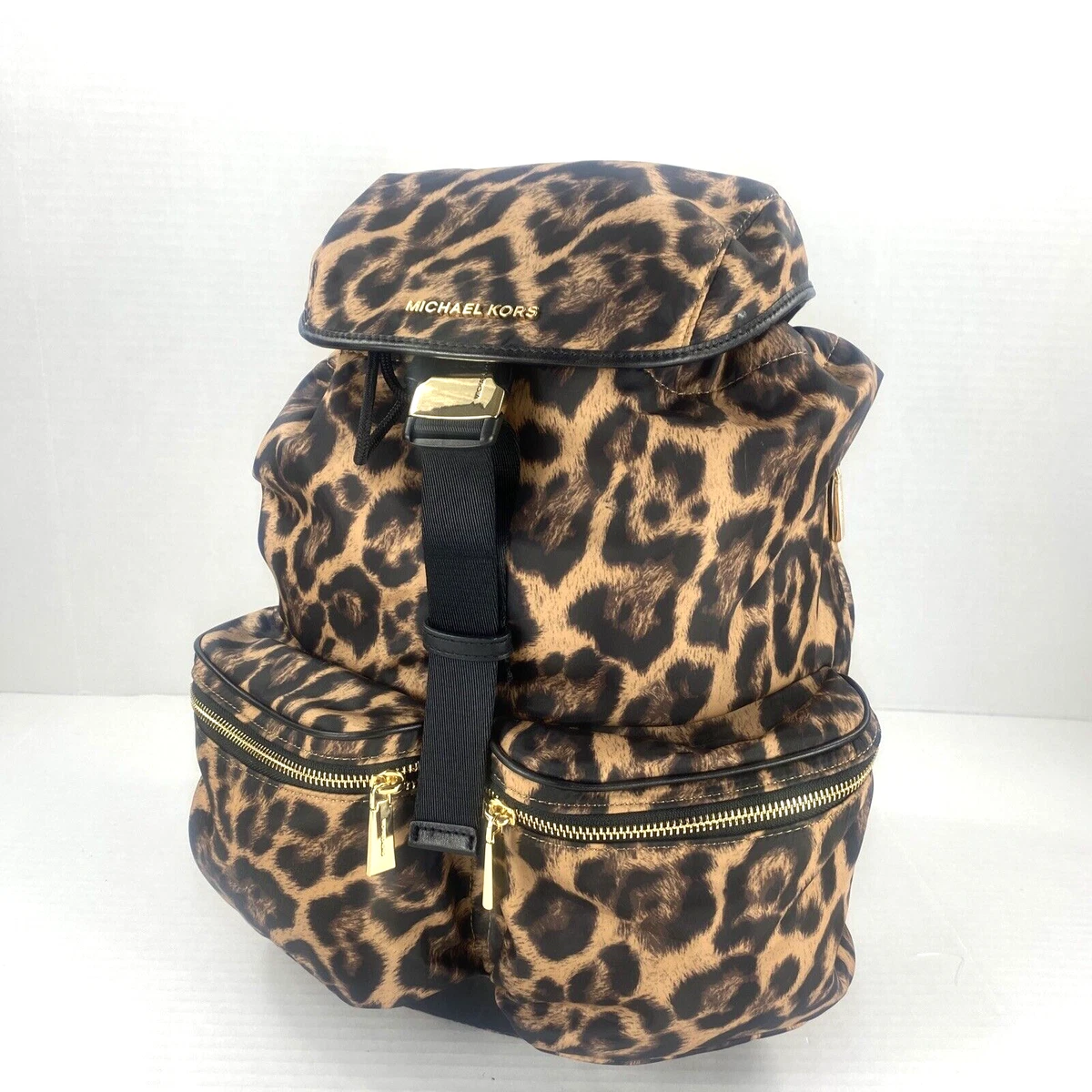 Hadaki Market Backpack Nylon Cheetah Leopard Print Rucksack Brand New Amazon.com | AUUXVA Animal Leopard Print Backpack College  main image 3