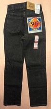 Vintage 1990 s Levis 505 Boys, Black Jeans, Deadstock NWT, Size 10