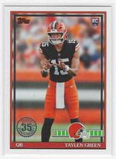 2026 Topps Flagship Taylen Green 1991 Topps Rookies Insert Card #91TR-8