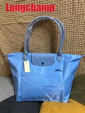 Longchamp Le Pliage bag size M Nylon Blue New From Japan