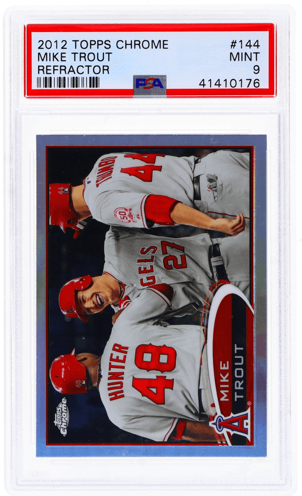 2012 Topps Chrome Mike Trout Refractor #144 PSA 9