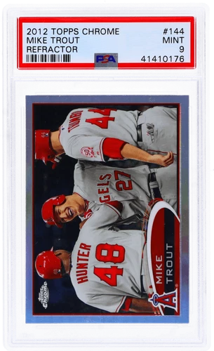 2012 Topps Chrome Mike Trout Refractor #144 PSA 9