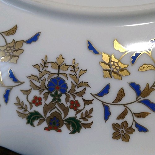 Eclectique kaikai Peacock Plate Gold-Decorated Plate - Picture 14 of 24