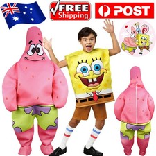 Kids Spongebob SquarePants Cosplay Costume Patrick Star Jumpsuit Book Week Party