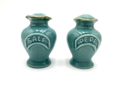 Hand-Painted Ceramic Salt & Pepper Tuscany Style Made In Italy 4” Blue S Living