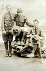 WW1 Handsome Soldier Men RPPC Studio Photo VTG Affectionate Gay Interest