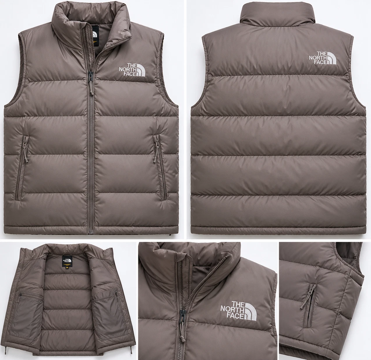 The North Face Aconcagua 3 Vest Mens Large Taupe Puffer Gorpcore NWOT