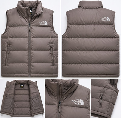 The North Face Aconcagua 3 Vest Mens Large Taupe Puffer Gorpcore NWOT