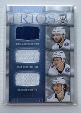 2024-25 UD The Cup - Cup Trios Jerseys Kucherov, Point, Guentzel /49- Lightning 