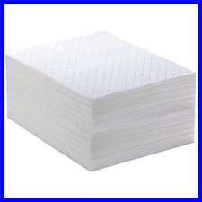 Spill Absorbent Pads 15" x 20" Heavyweight Oil Absorbing Mats,White Absorbing...