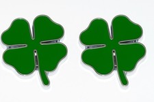 2 x ALFA ROMEO Emblem Logo Kleeblatt Metall 146 147 159 156 Stelvio Quadrifoglio